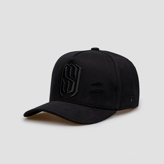 Boné Aba Curva Snapback Mr. Shelby  MS-1 Destroyed All Black