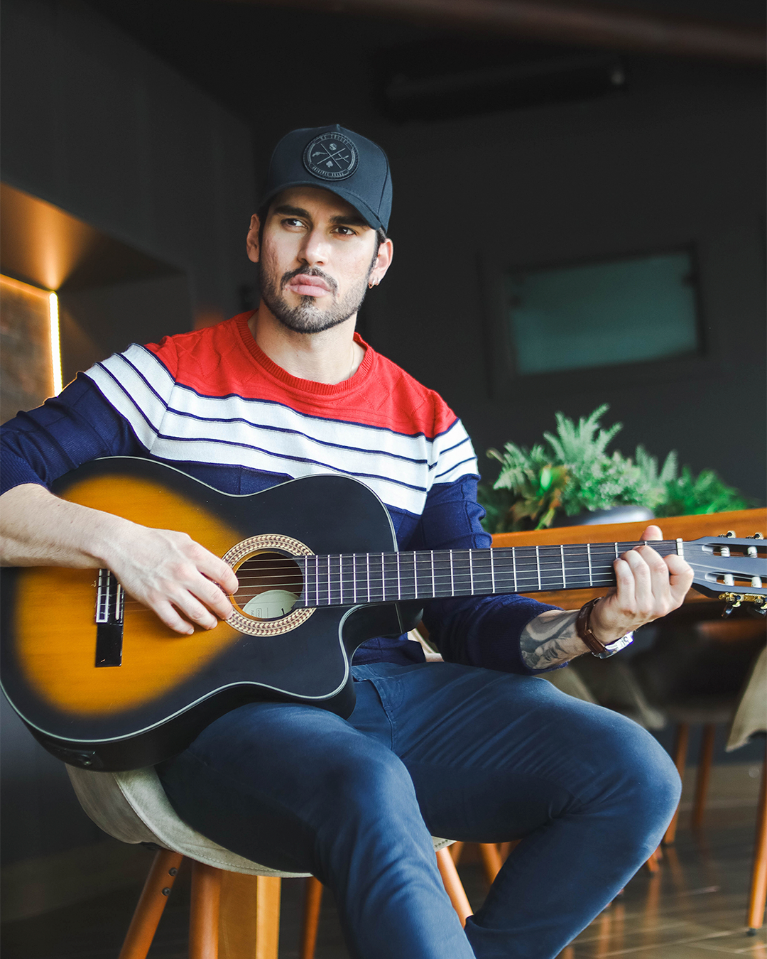 Boné Aba Curva Snapback Mr. Shelby Brasão All Black