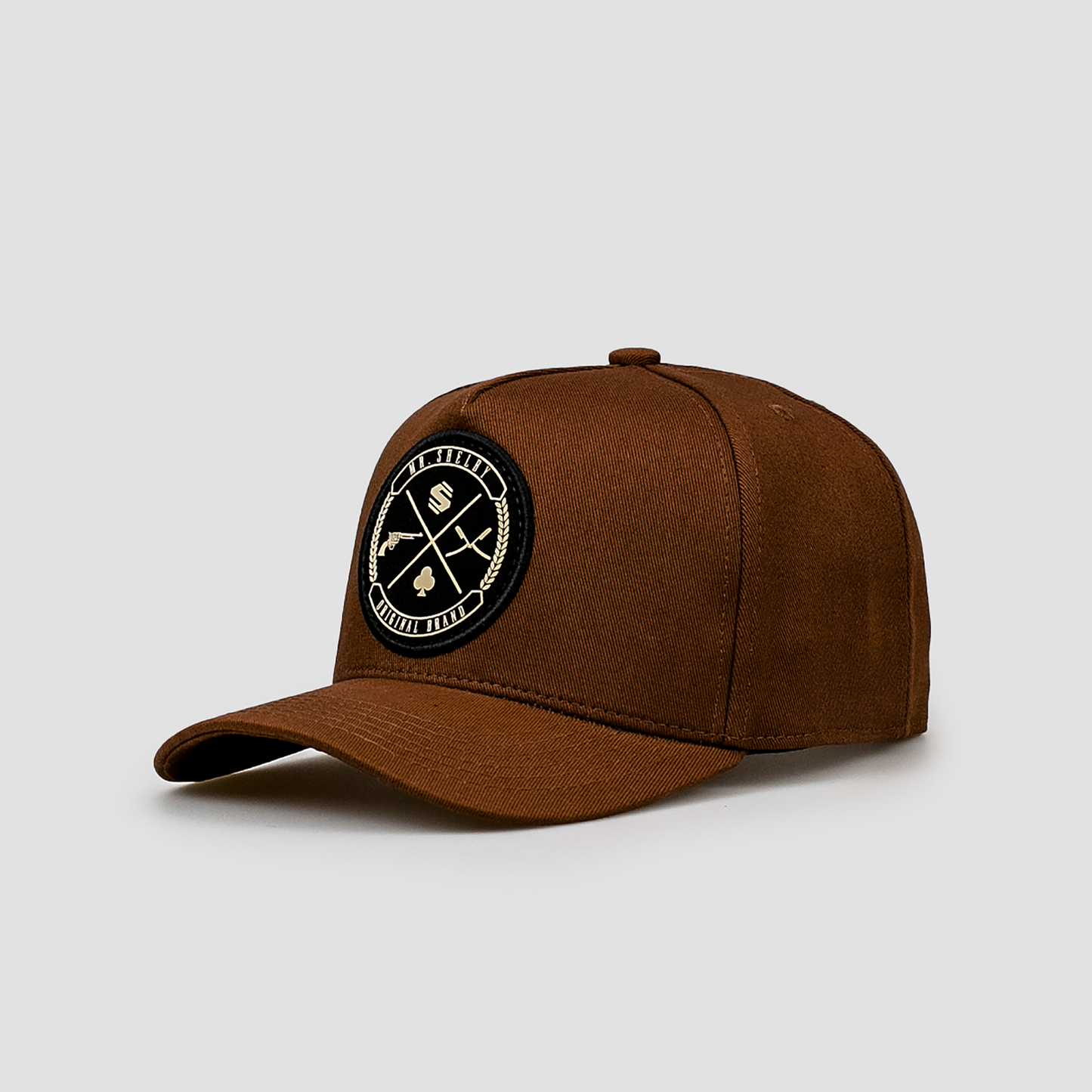 Boné Aba Curva Snapback Mr. Shelby Brasão Marrom