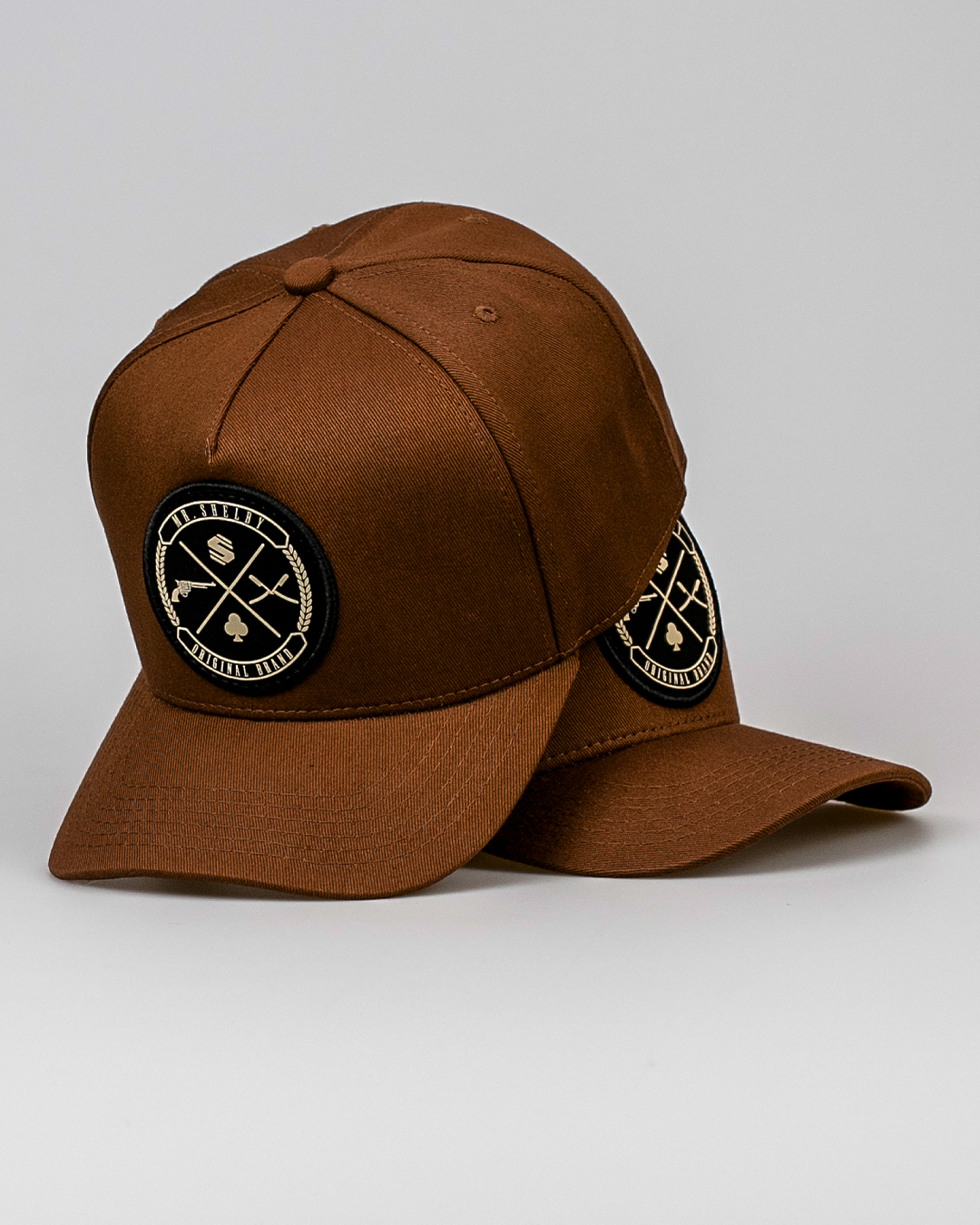Boné Aba Curva Snapback Mr. Shelby Brasão Marrom