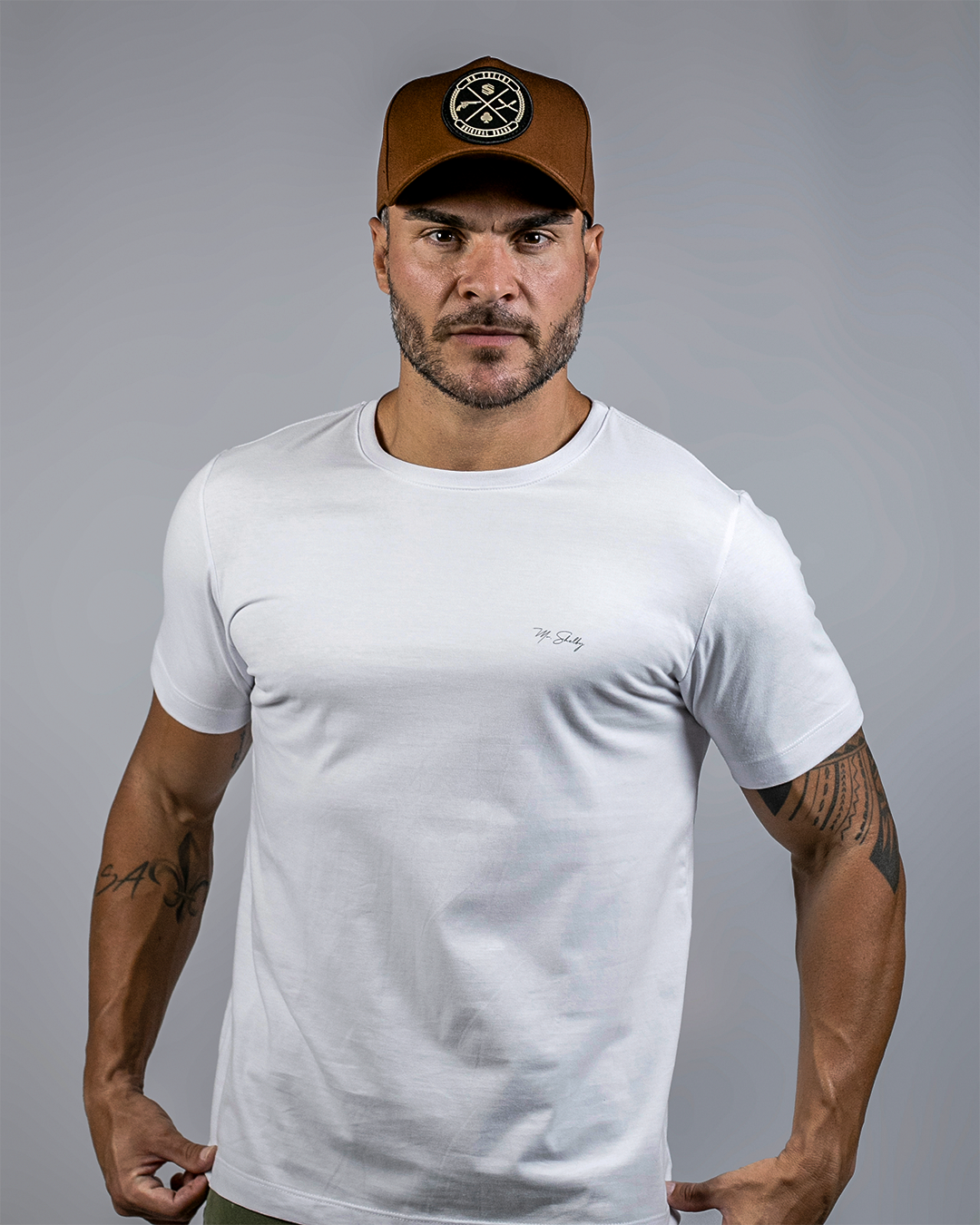 Boné Aba Curva Snapback Mr. Shelby Brasão Marrom