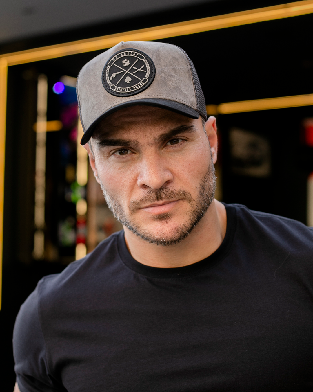 Boné Mr. Shelby Trucker Brasão Chumbo