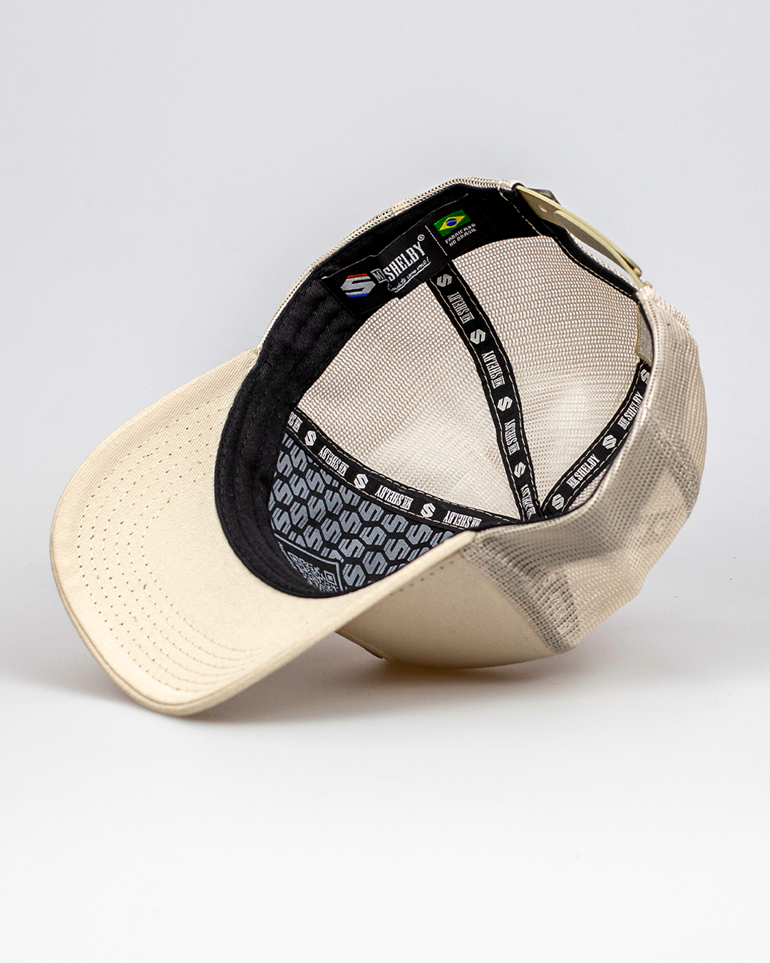 Boné Mr. Shelby Trucker Brasão All Beige