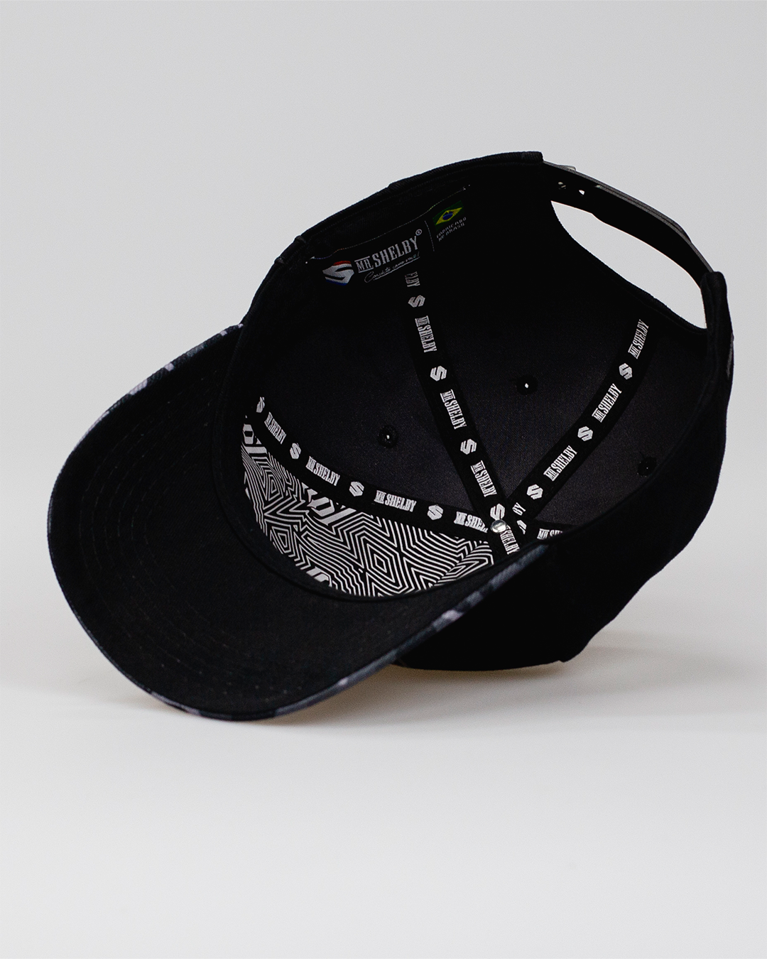 Boné Aba Curva Snapback Mr. Shelby Brasil Preto