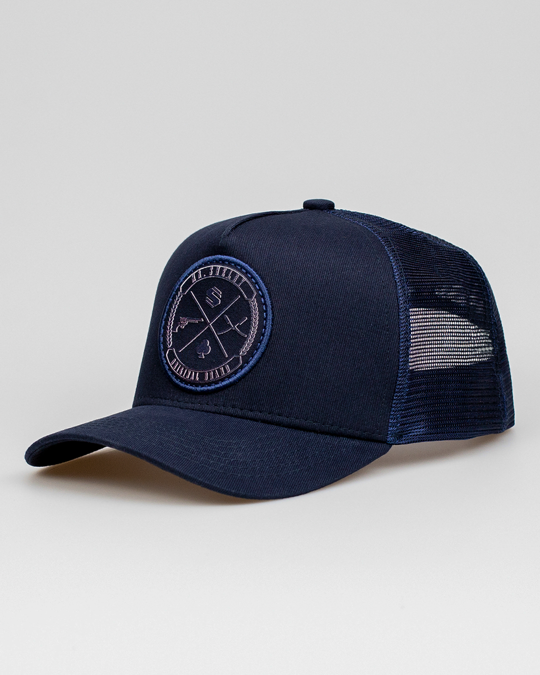 Boné Mr. Shelby Trucker Brasão All Blue
