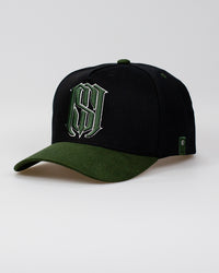 Boné Aba Curva Snapback Mr. Shelby MS-1 Preto e Verde