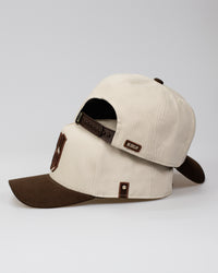 Boné Aba Curva Snapback Mr. Shelby MS-1 Bege e Marrom