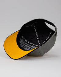 Boné Aba Curva Snapback Mr. Shelby MS-1 Cinza e Preto
