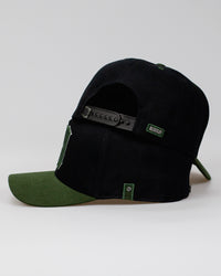 Boné Aba Curva Snapback Mr. Shelby MS-1 Preto e Verde