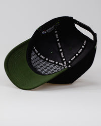 Boné Aba Curva Snapback Mr. Shelby MS-1 Preto e Verde