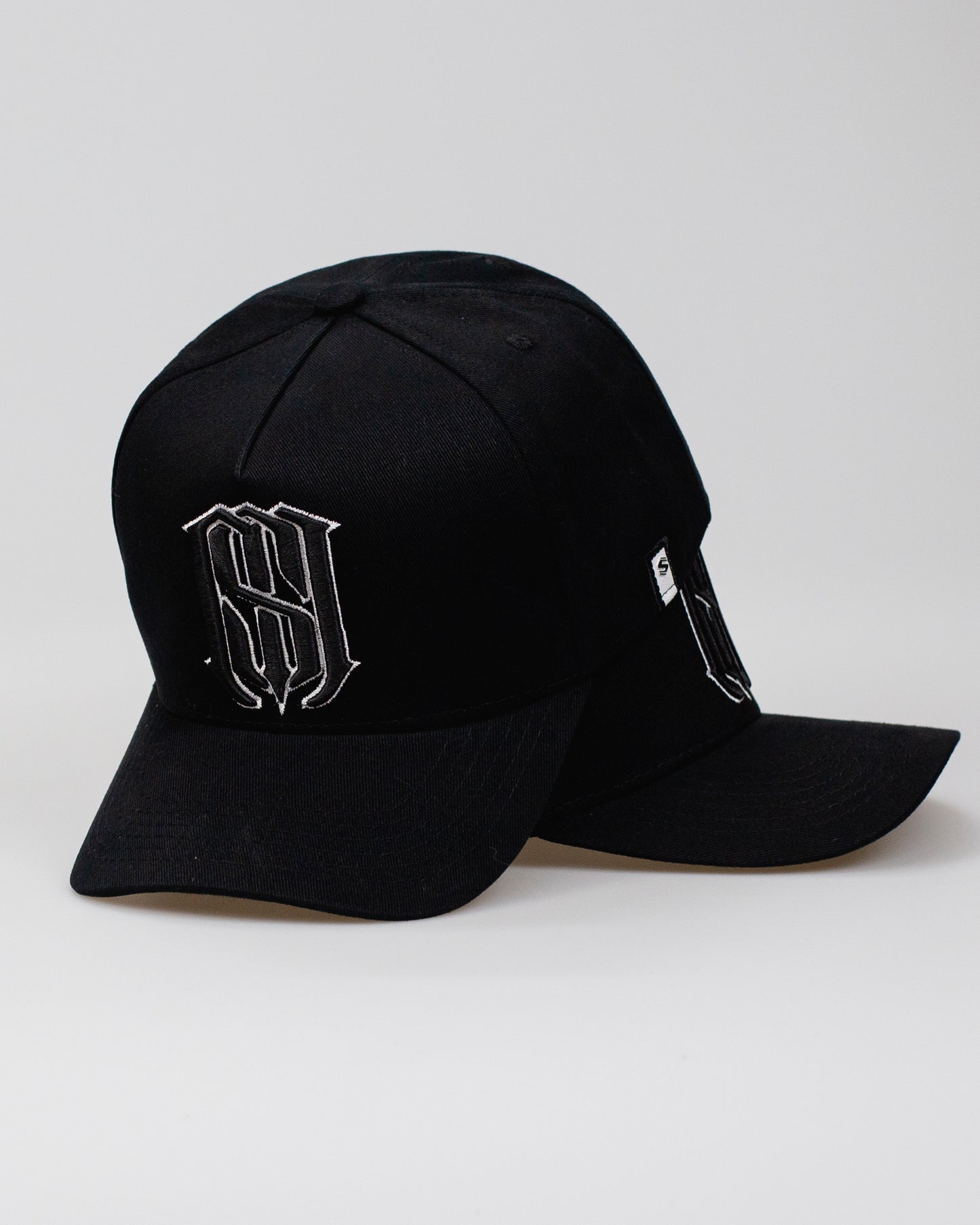 Boné Aba Curva Snapback Mr. Shelby MS-1 Preto e Branco