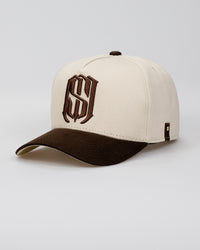 Boné Aba Curva Snapback Mr. Shelby MS-1 Bege e Marrom