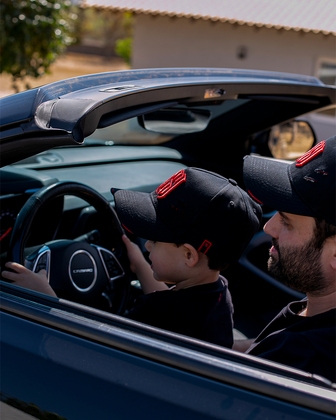 Boné Aba Curva Snapback Mr. Shelby MS-1 Preto e Vermelho