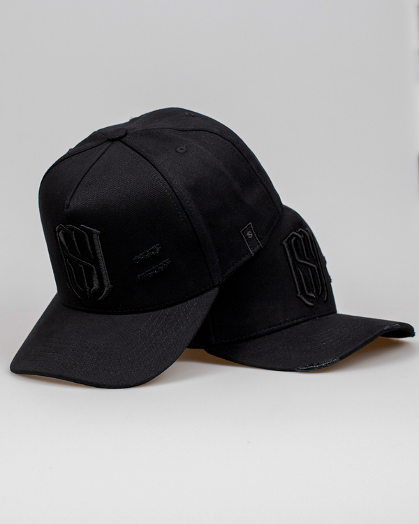 Boné Aba Curva Snapback Mr. Shelby  MS-1 Destroyed All Black