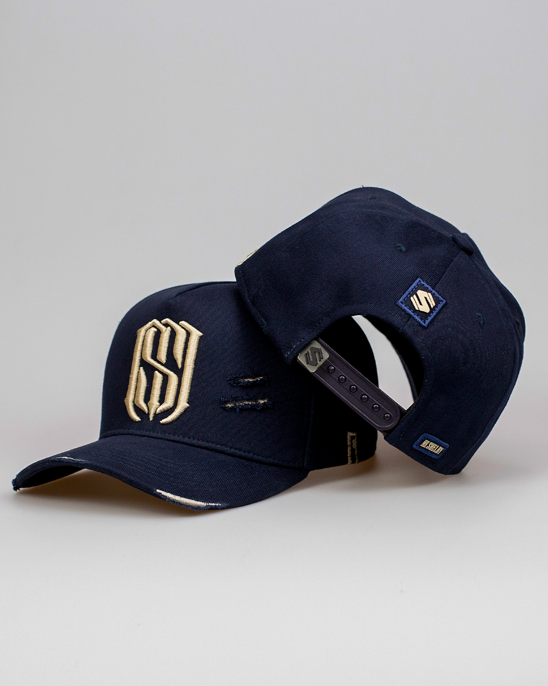 Boné Aba Curva Snapback Mr. Shelby  MS-1 Destroyed Azul