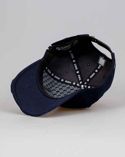 Boné Aba Curva Snapback Mr. Shelby  MS-1 Destroyed Azul