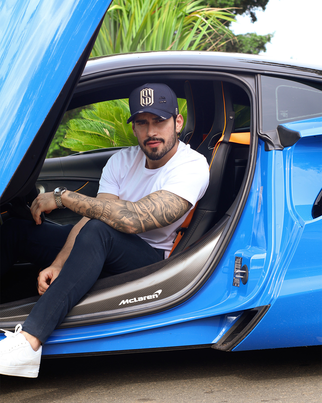 Boné Aba Curva Snapback Mr. Shelby  MS-1 Destroyed Azul