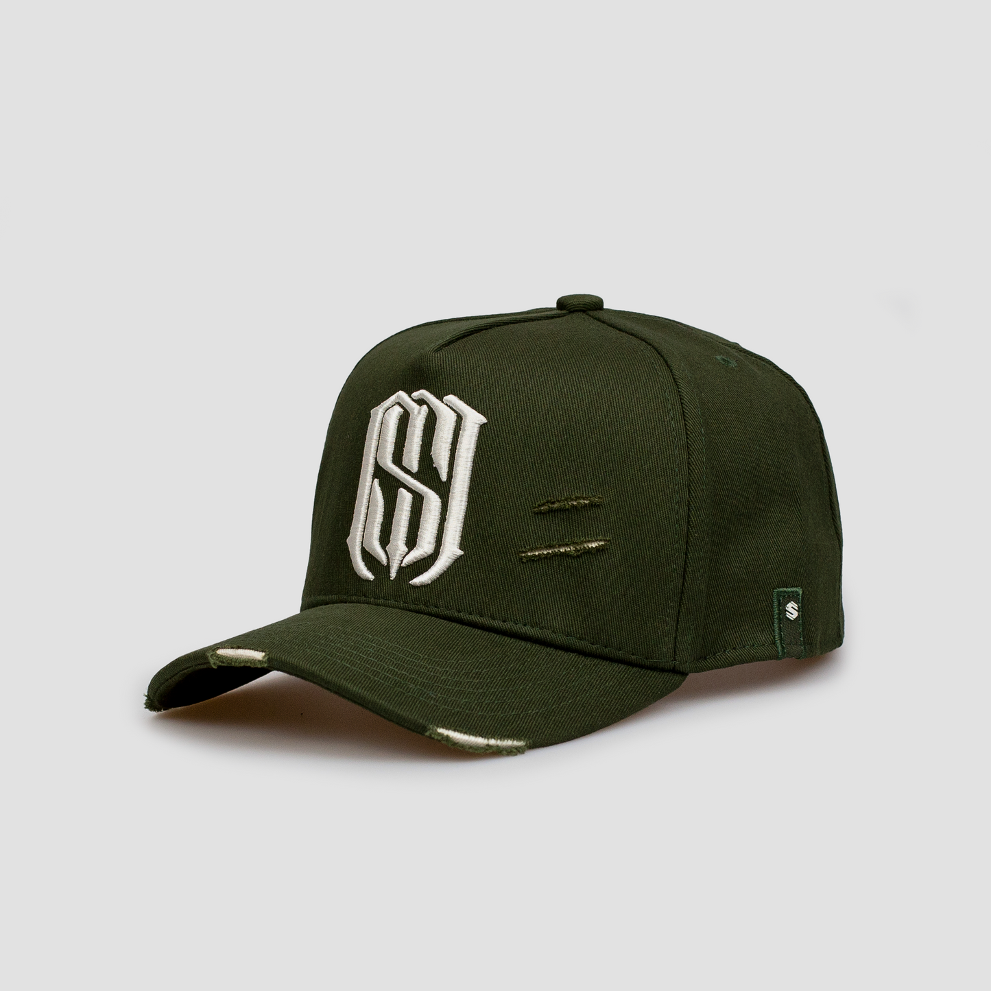 Boné Aba Curva Snapback Mr. Shelby MS-1 Destroyed Verde