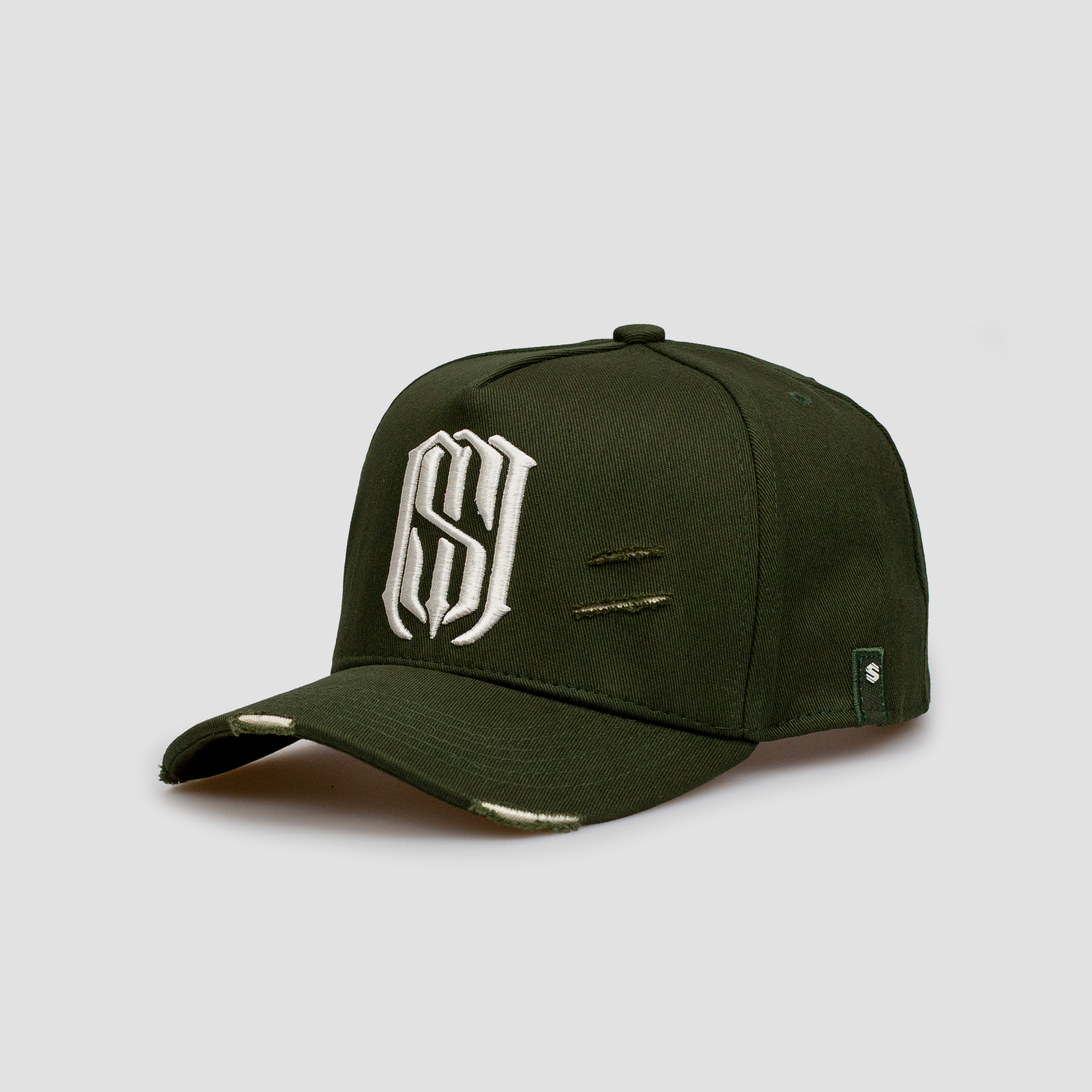 Boné Aba Curva Snapback Mr. Shelby MS-1 Destroyed Verde