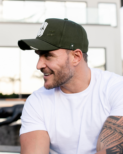 Boné Aba Curva Snapback Mr. Shelby MS-1 Destroyed Verde