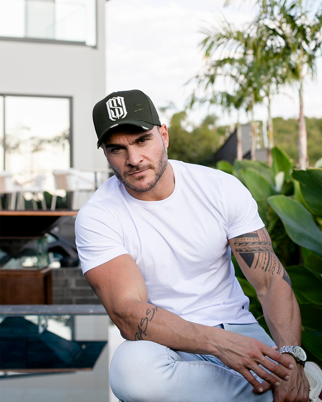 Boné Aba Curva Snapback Mr. Shelby MS-1 Destroyed Verde