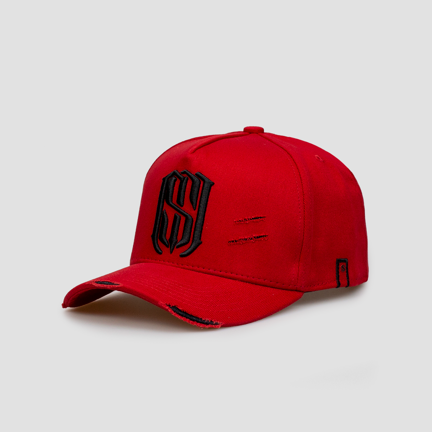 Boné Aba Curva Snapback Mr. Shelby MS-1 Destroyed Vermelho