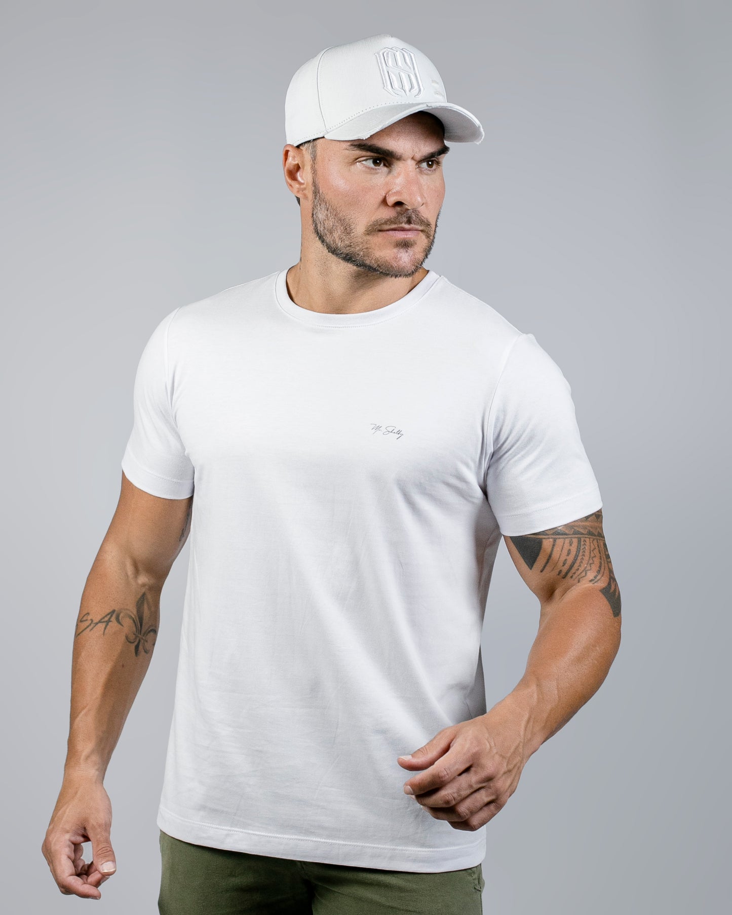 Boné Aba Curva Snapback Mr. Shelby MS-1 Destroyed All White