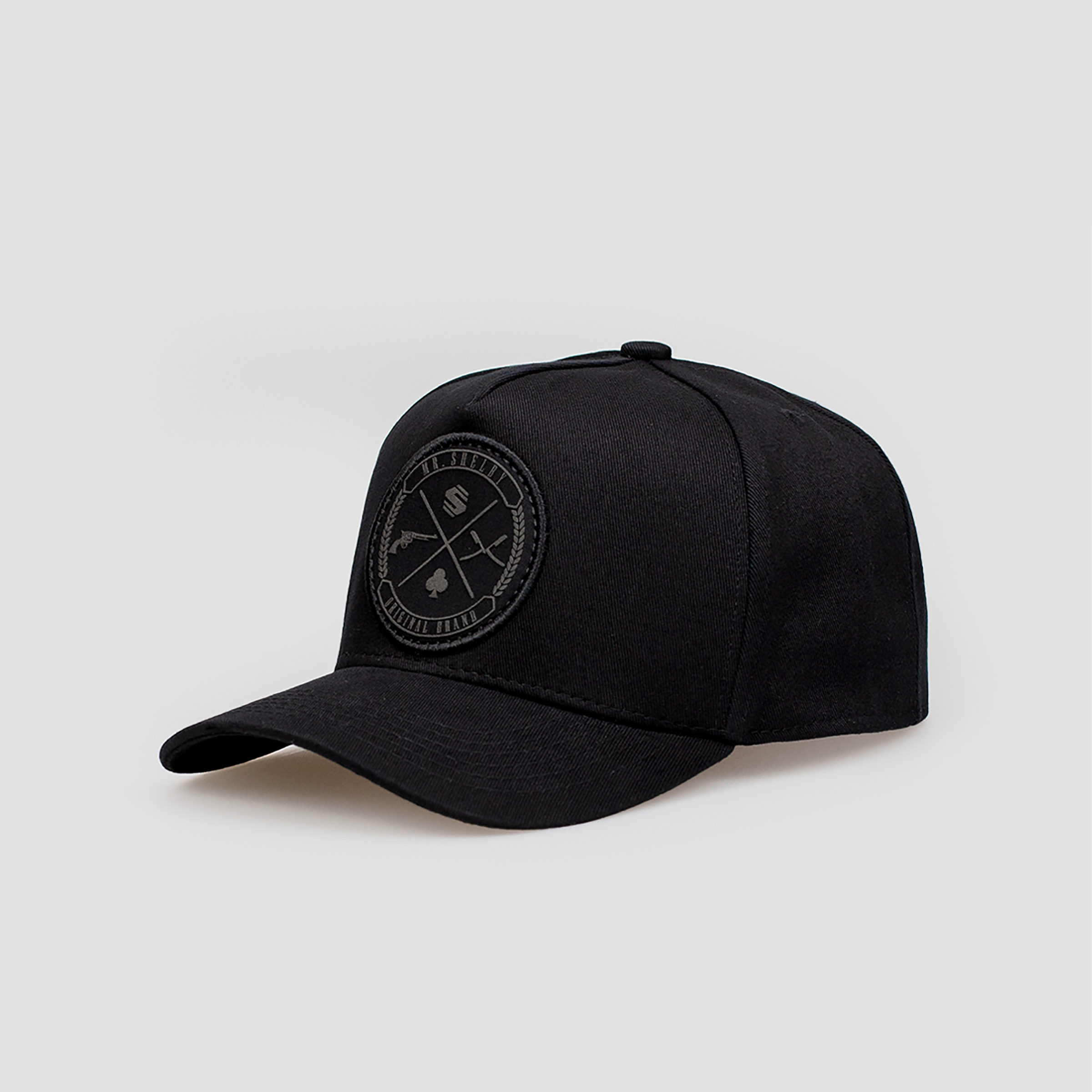 Boné Aba Curva Snapback Mr. Shelby Brasão All Black