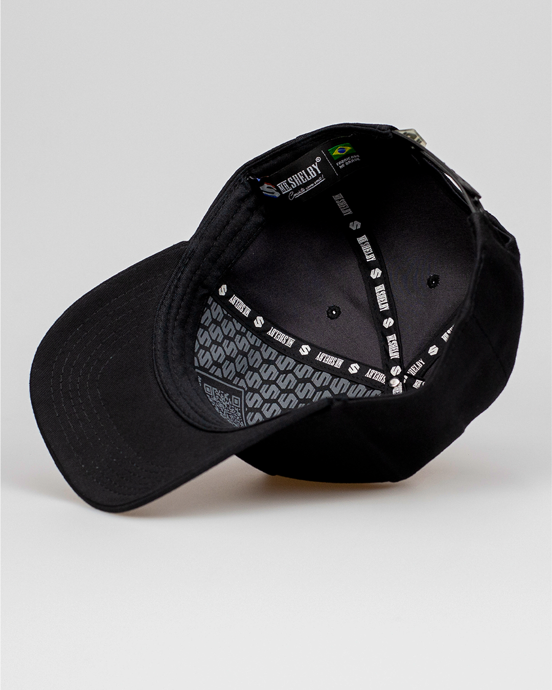 Boné Aba Curva Snapback Mr. Shelby Brasão All Black