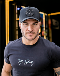 Boné Mr. Shelby Trucker Brasão All Black