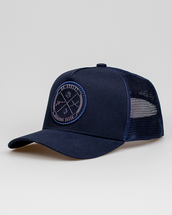Boné Mr. Shelby Trucker Brasão All Blue