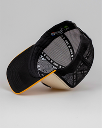 Boné Mr. Shelby Trucker Company Off White e Laranja
