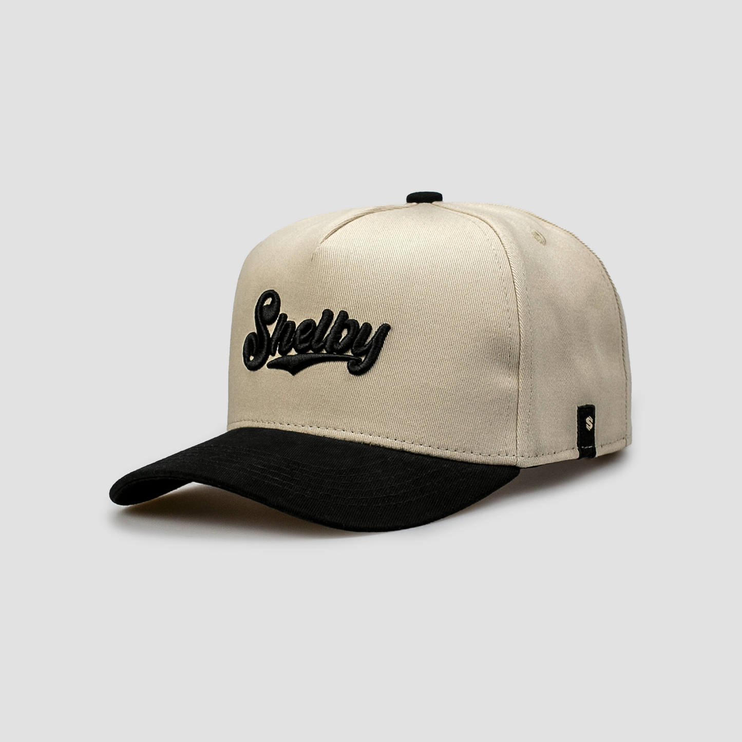 Boné Aba Curva Snapback Mr. Shelby MS-3 Bege e Preto