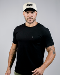 Boné Aba Curva Snapback Mr. Shelby MS-3 Bege e Preto