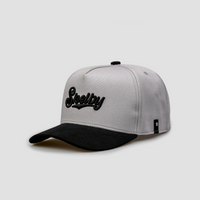 Boné Aba Curva Snapback Mr. Shelby MS-3 Cinza e Preto