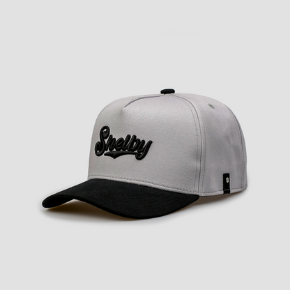 Boné Aba Curva Snapback Mr. Shelby MS-3 Cinza e Preto