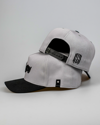 Boné Aba Curva Snapback Mr. Shelby MS-3 Cinza e Preto
