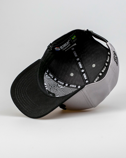 Boné Aba Curva Snapback Mr. Shelby MS-3 Cinza e Preto