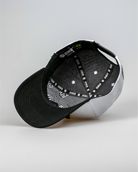 Boné Aba Curva Snapback Mr. Shelby MS-3 Branco e Preto
