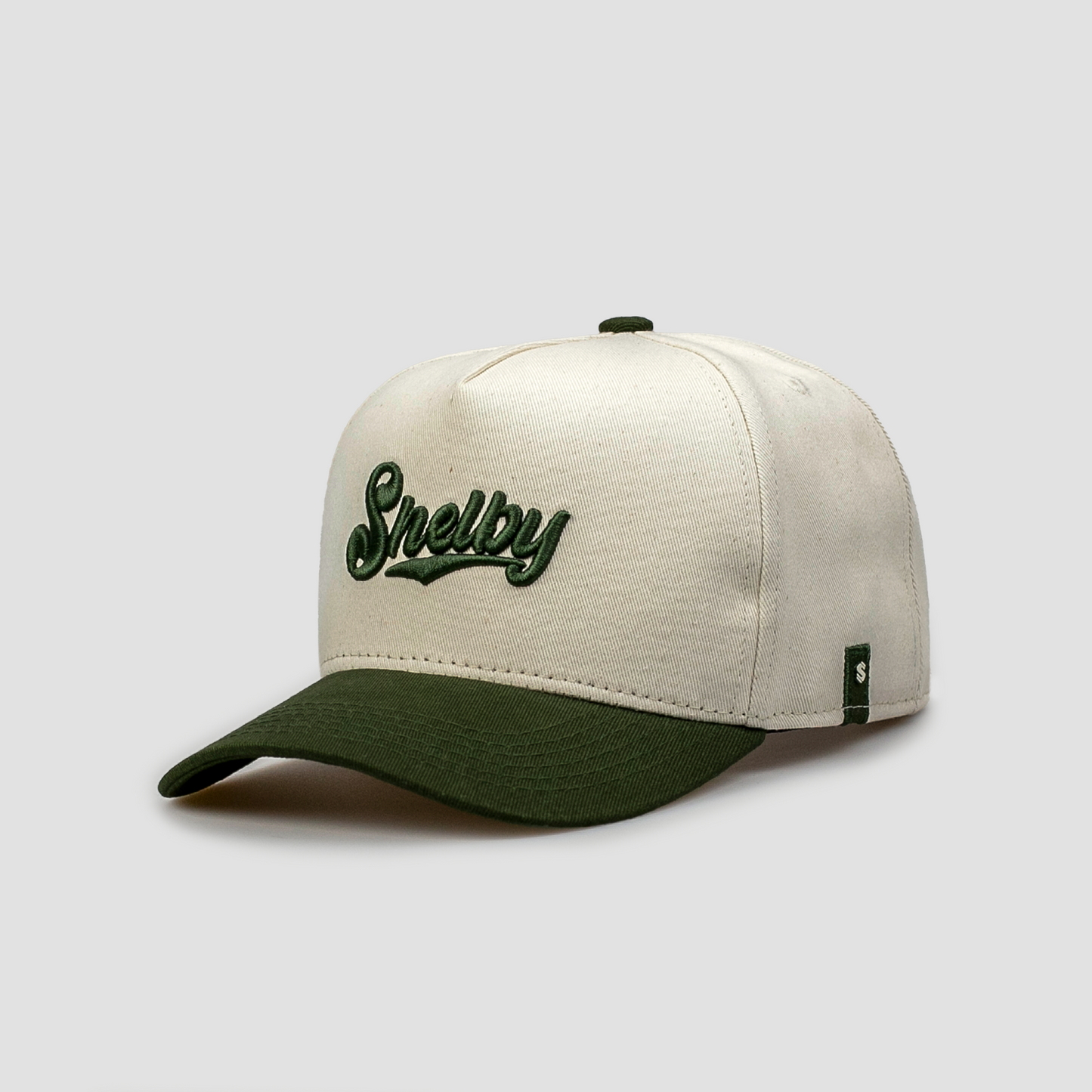 Boné Aba Curva Snapback Mr. Shelby MS-3 Off White  e Verde
