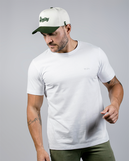 Boné Aba Curva Snapback Mr. Shelby MS-3 Off White  e Verde