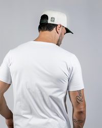 Boné Aba Curva Snapback Mr. Shelby MS-3 Off White  e Verde