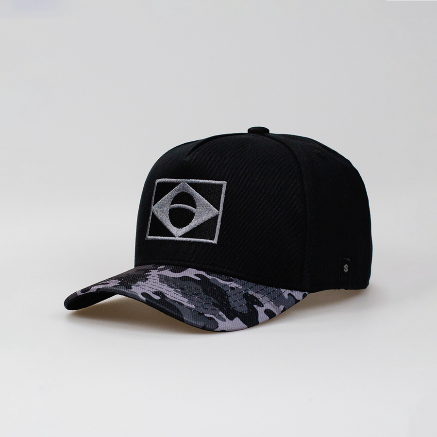 Boné Aba Curva Snapback Mr. Shelby Brasil Preto