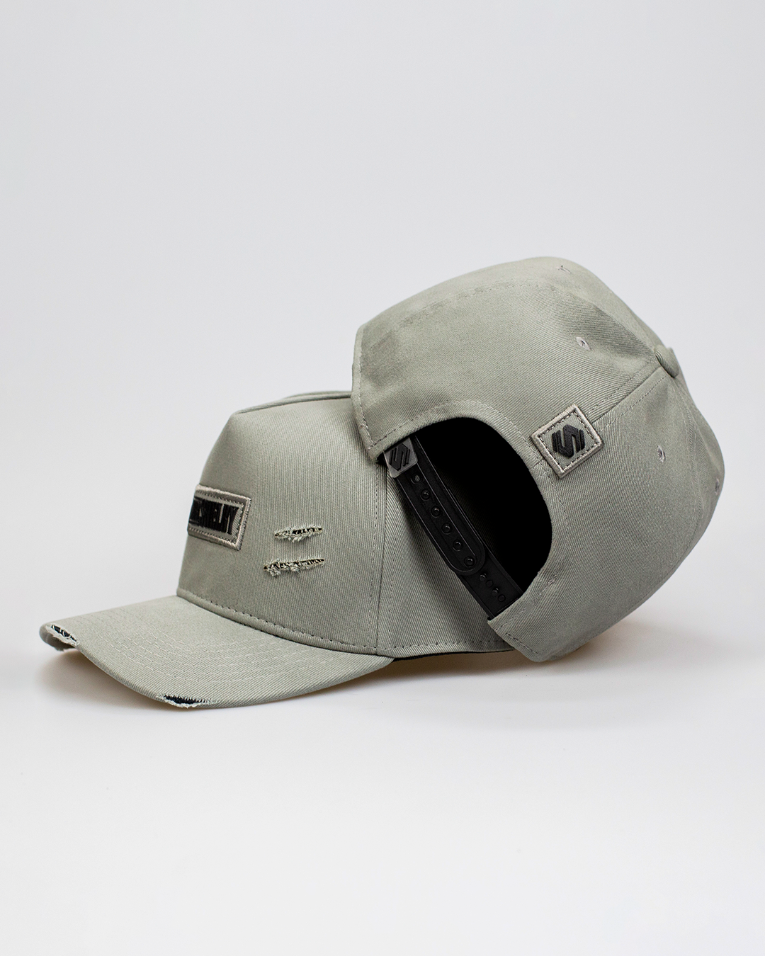 Boné Aba Curva Snapback Mr. Shelby Destroyed Cinza