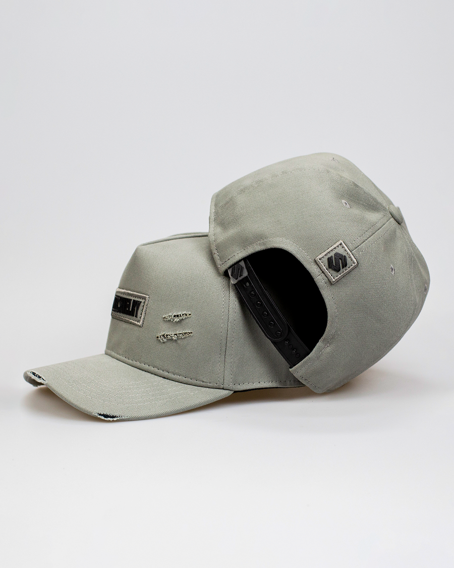 Boné Aba Curva Snapback Mr. Shelby Destroyed Cinza