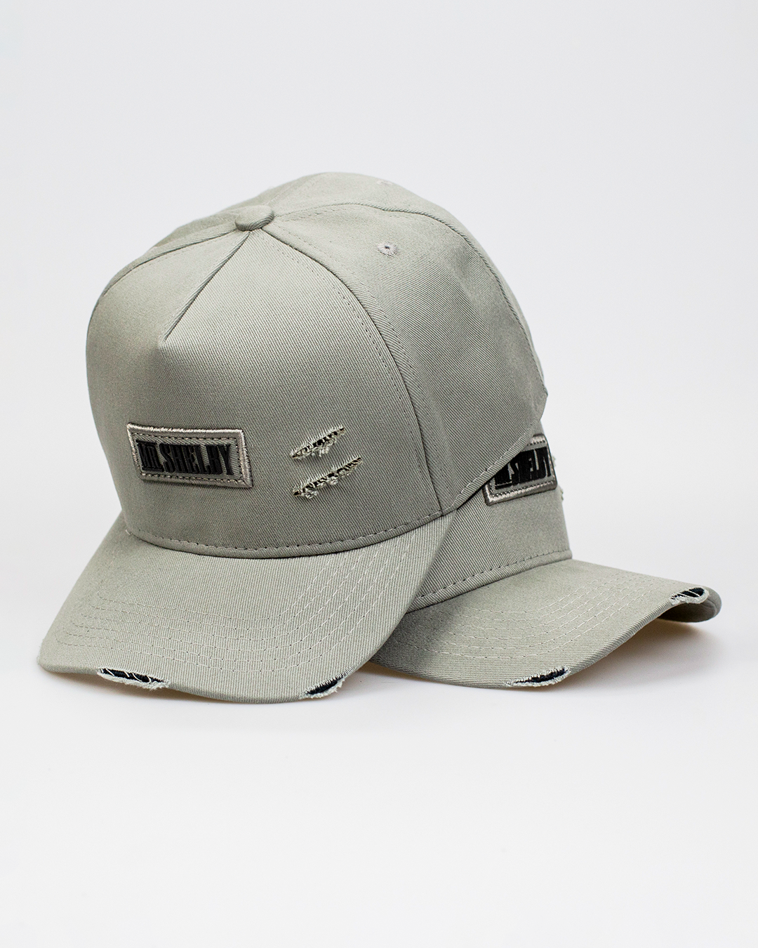 Boné Aba Curva Snapback Mr. Shelby Destroyed Cinza