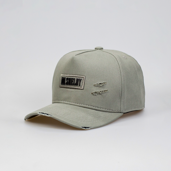 Boné Aba Curva Snapback Mr. Shelby Destroyed Cinza