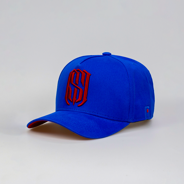 Boné Aba Curva Snapback Mr. Shelby  MS-1 Azul e Vermelho