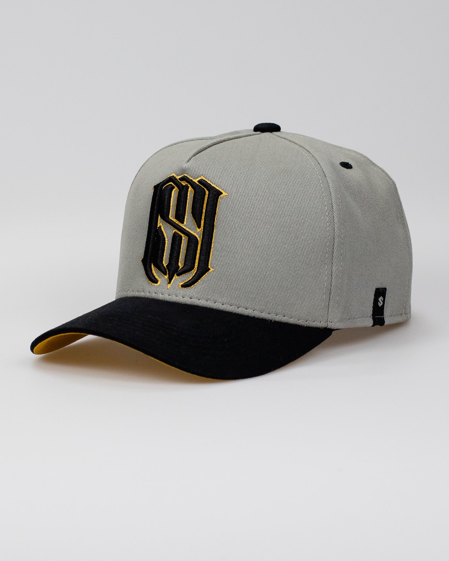 Boné Aba Curva Snapback Mr. Shelby MS-1 Cinza e Preto