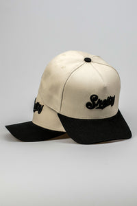 Boné Aba Curva Snapback Mr. Shelby MS-3 Bege e Preto